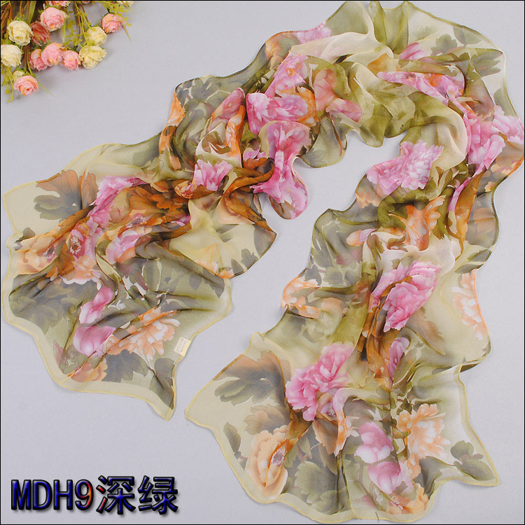 Peony flowers long scarf wholesale
