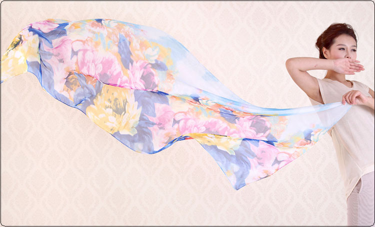 Rich daisy flower scarves 