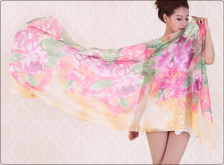Rich daisy flower scarves 