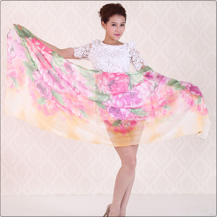 Rich daisy flower scarves 