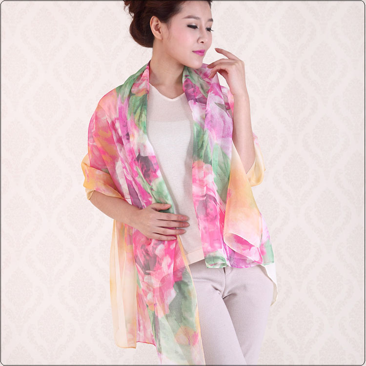 Rich daisy flower scarves 