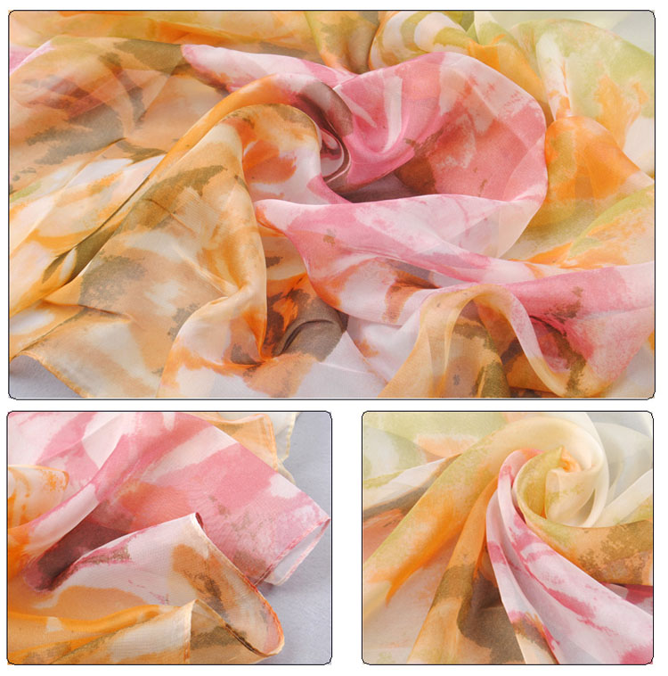 Rich daisy flower scarves 
