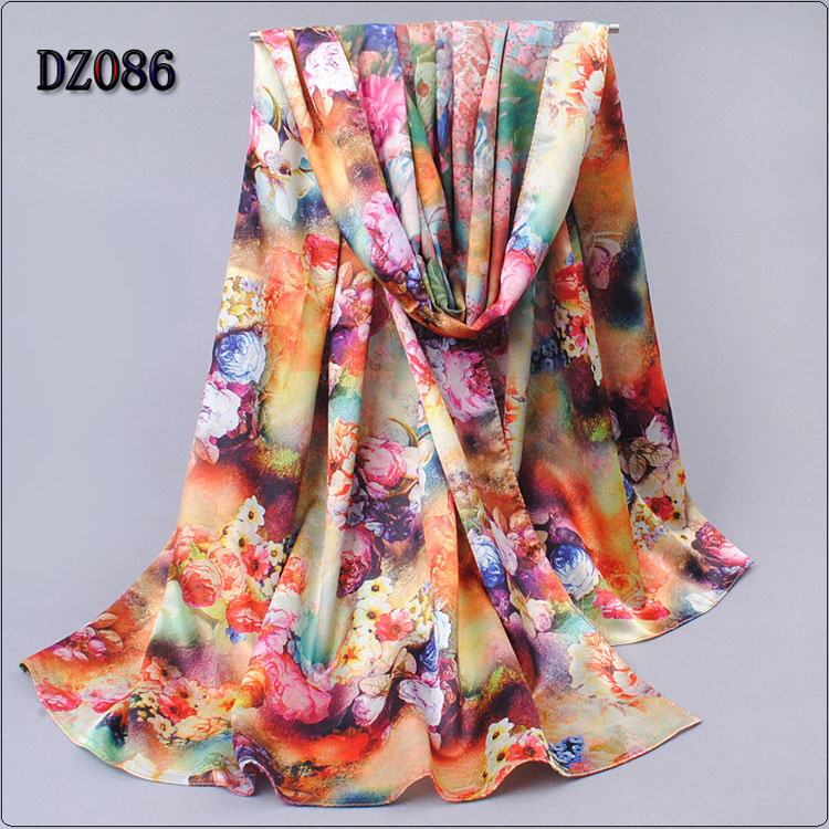Elegant Rose Print Scarf Wholesale
