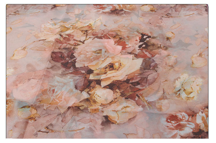 Elegant Rose Print Scarf Wholesale