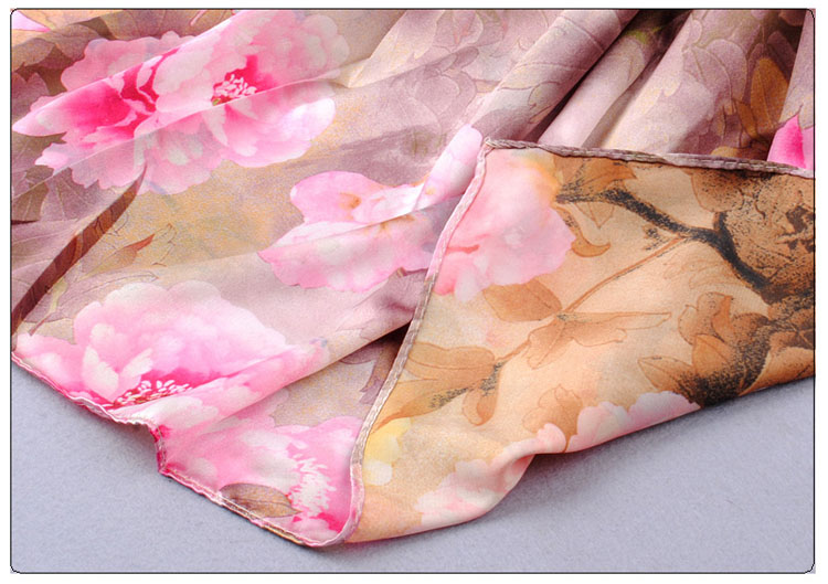 Elegant Rose Print Scarf Wholesale