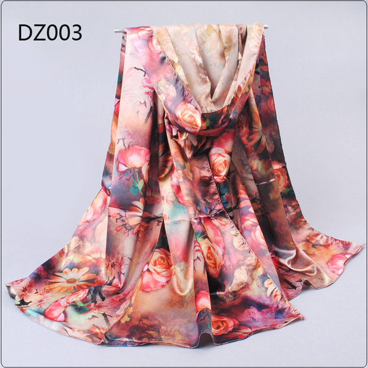 Elegant Rose Print Scarf Wholesale