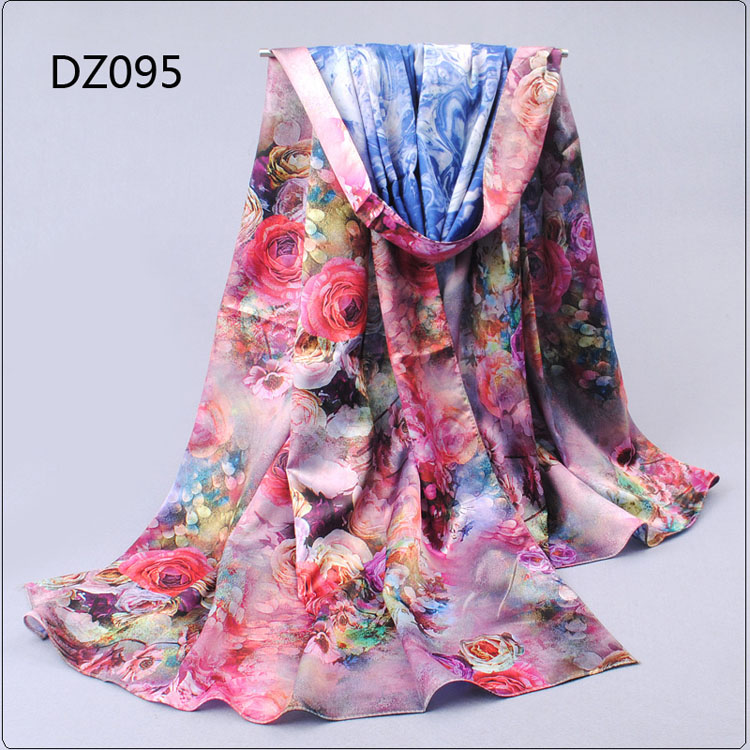 Elegant Rose Print Scarf Wholesale