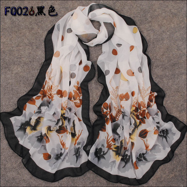 Wholesale Fashion Flower Dot Scarf 