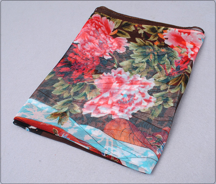 Wholesale beauties pattern chiffon scarves 