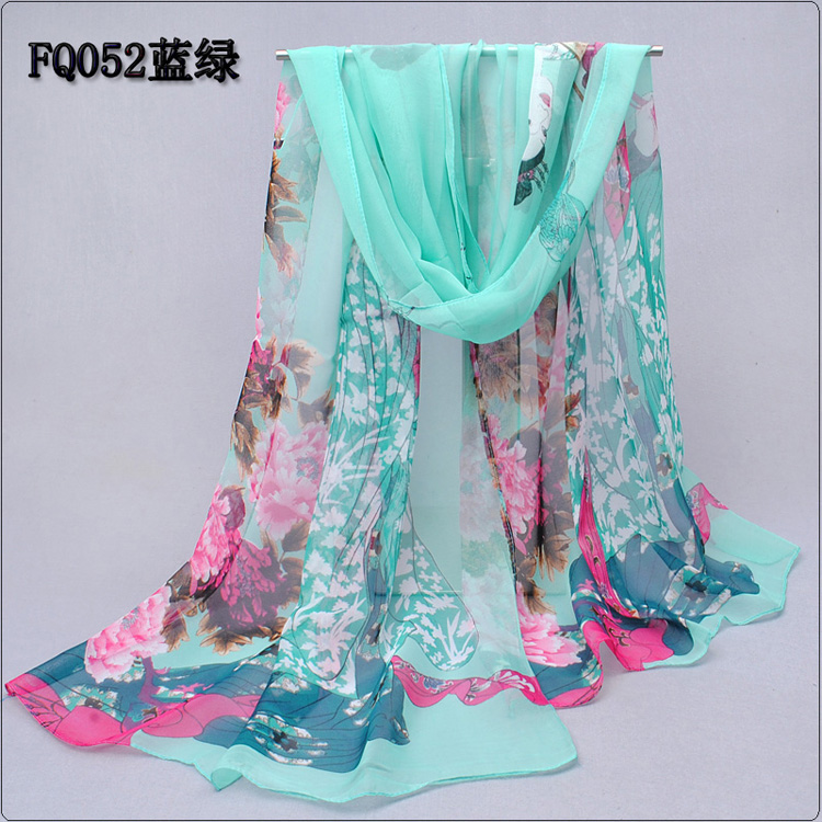 Wholesale beauties pattern chiffon scarves 