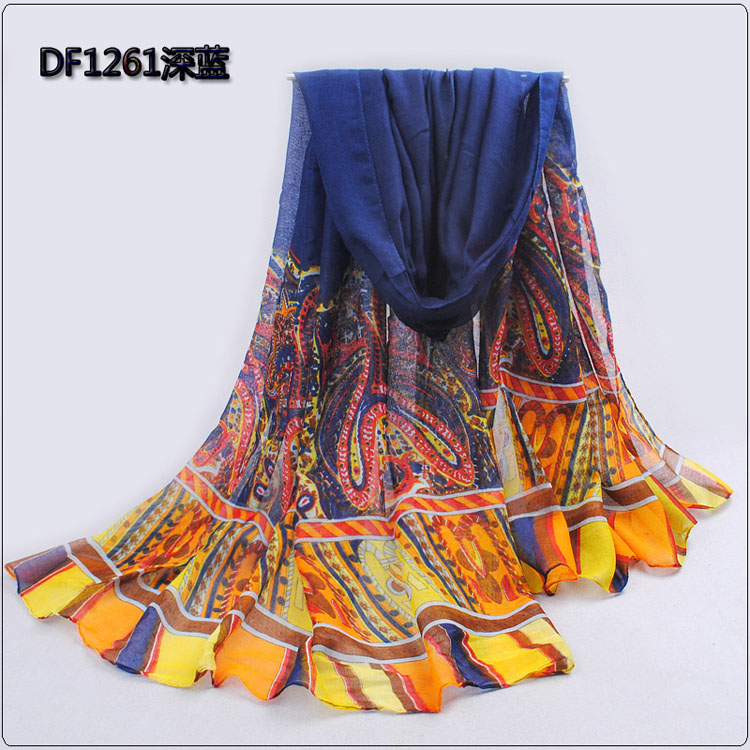Color stitching lace scarves wholesale