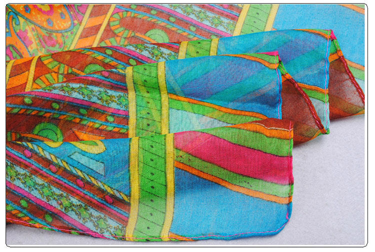 Color stitching lace scarves wholesale