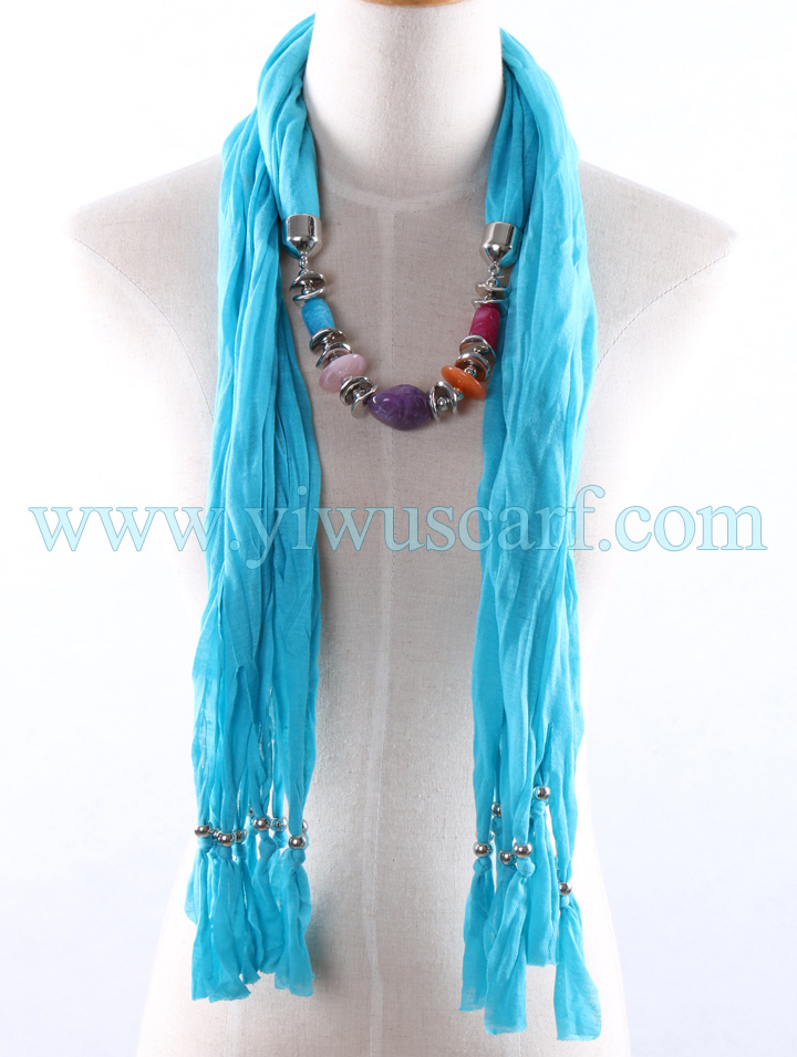 Cobblestone pendant scarf wholesale
