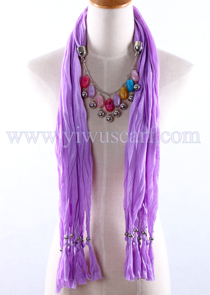Factory stone pendant scarf wholesale