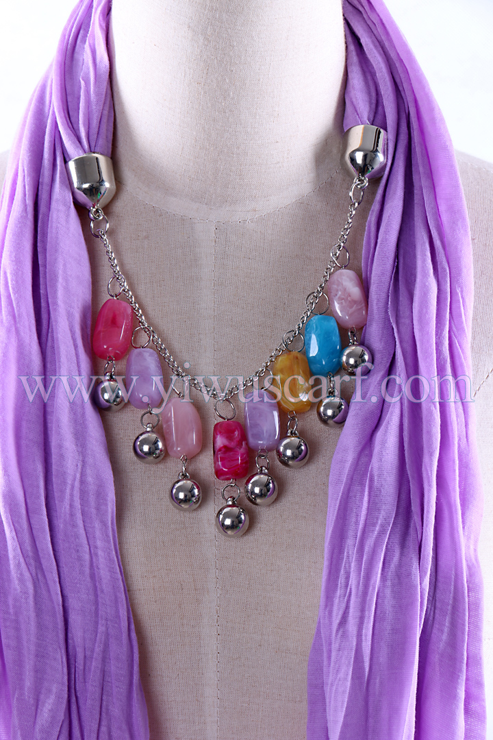 Factory stone pendant scarf wholesale