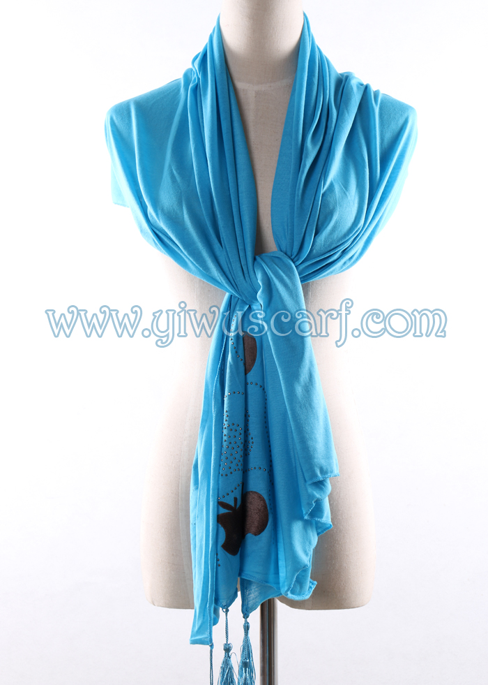 Apple hot drill silk scarf wholesale