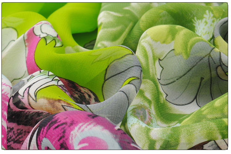Thin section peony printed scarf shawls wholesale