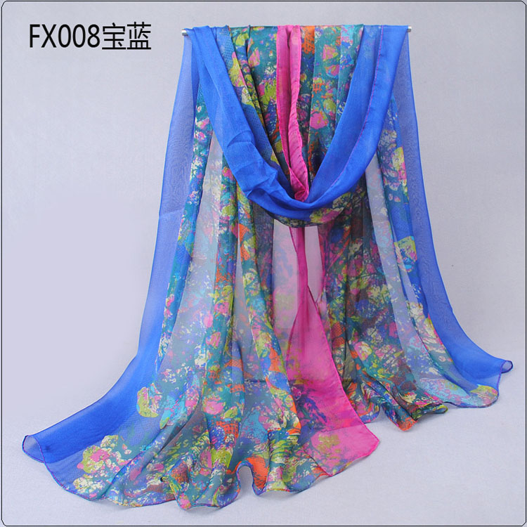 Butterfly embellishment printed scarves wholesale 