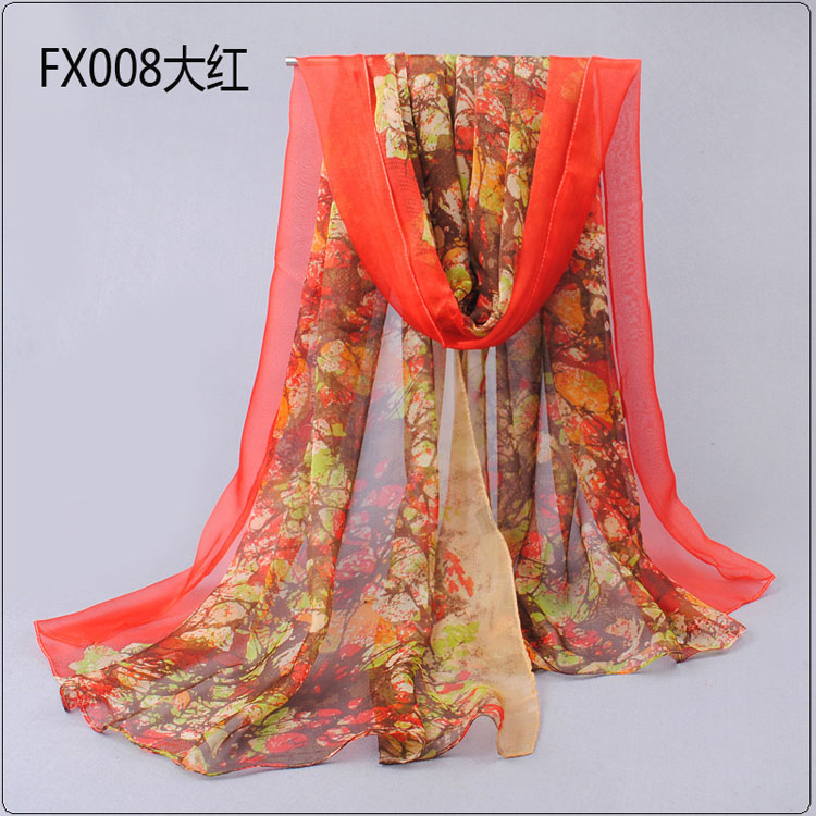 Butterfly embellishment printed scarves wholesale 