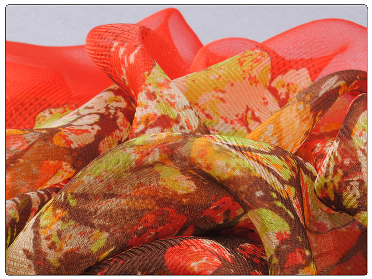 Butterfly embellishment printed scarves wholesale 