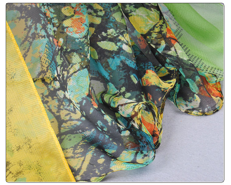 Butterfly embellishment printed scarves wholesale 