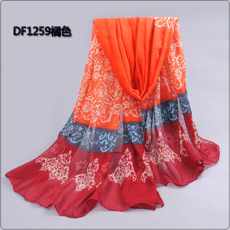 Fashion lace color scarves wholesale