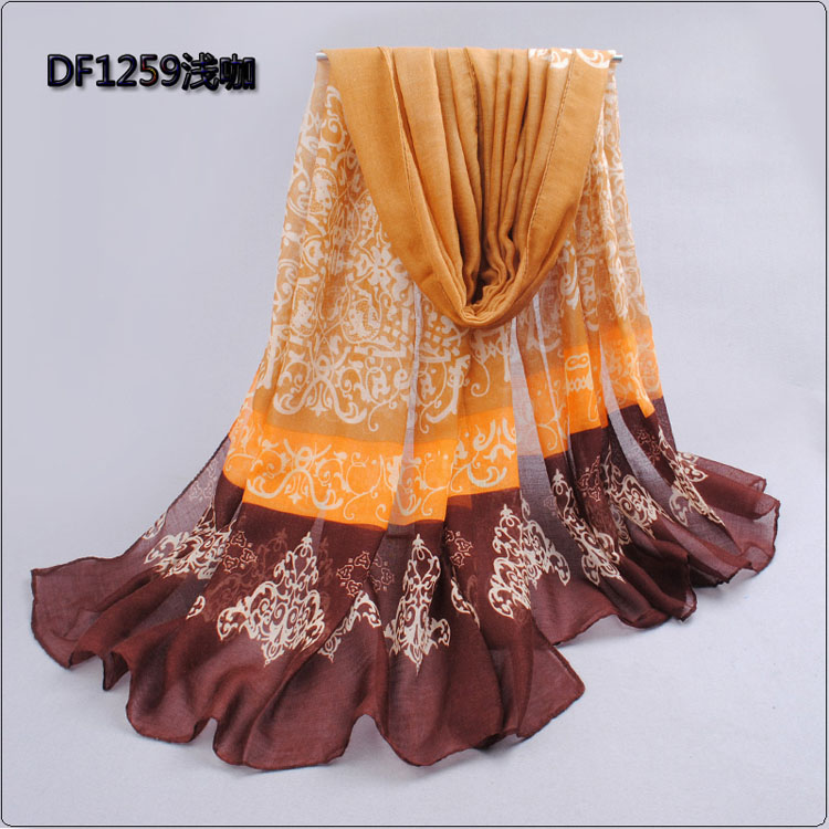 Fashion lace color scarves wholesale
