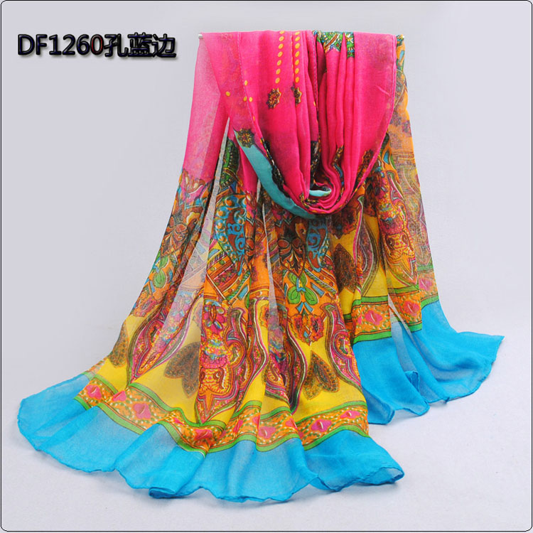 Wholesale solid lace silk scarves