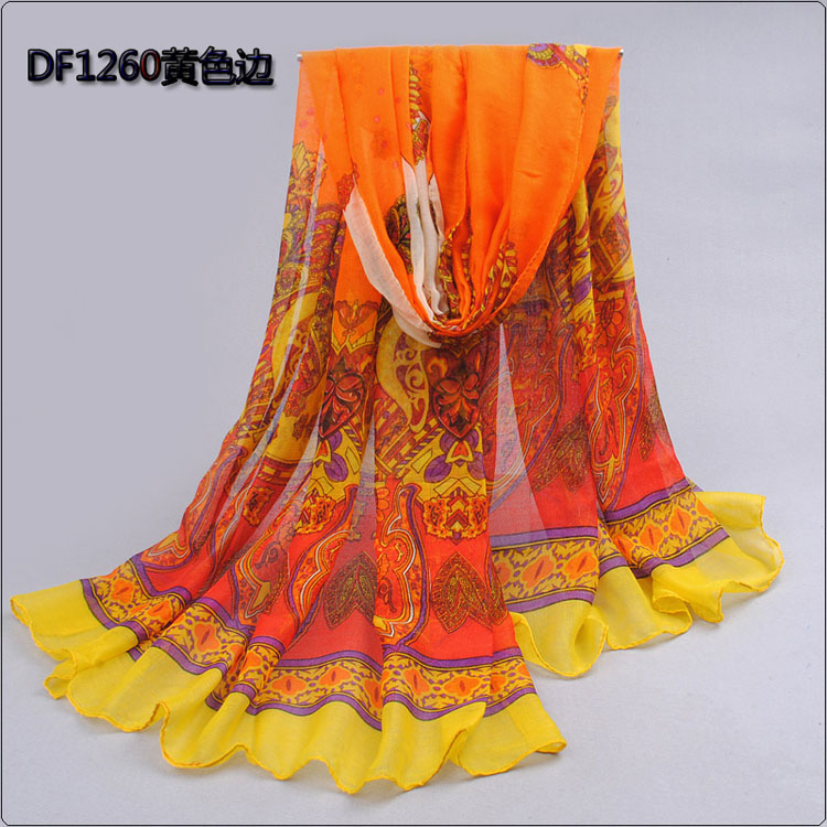 Wholesale solid lace silk scarves