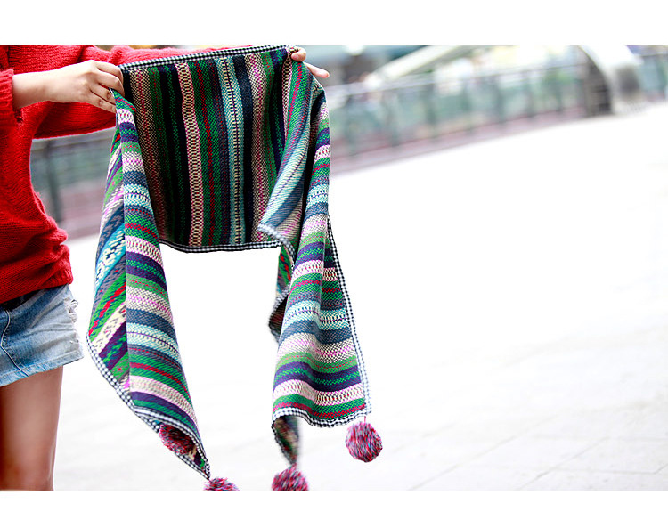Jacquard wool scarf scarves sphere