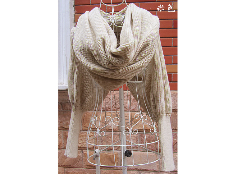 Sleeve knit scarf female shawl scarf wholesale