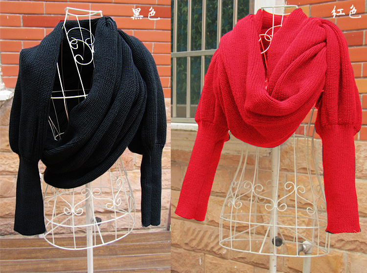Sleeve knit scarf female shawl scarf wholesale
