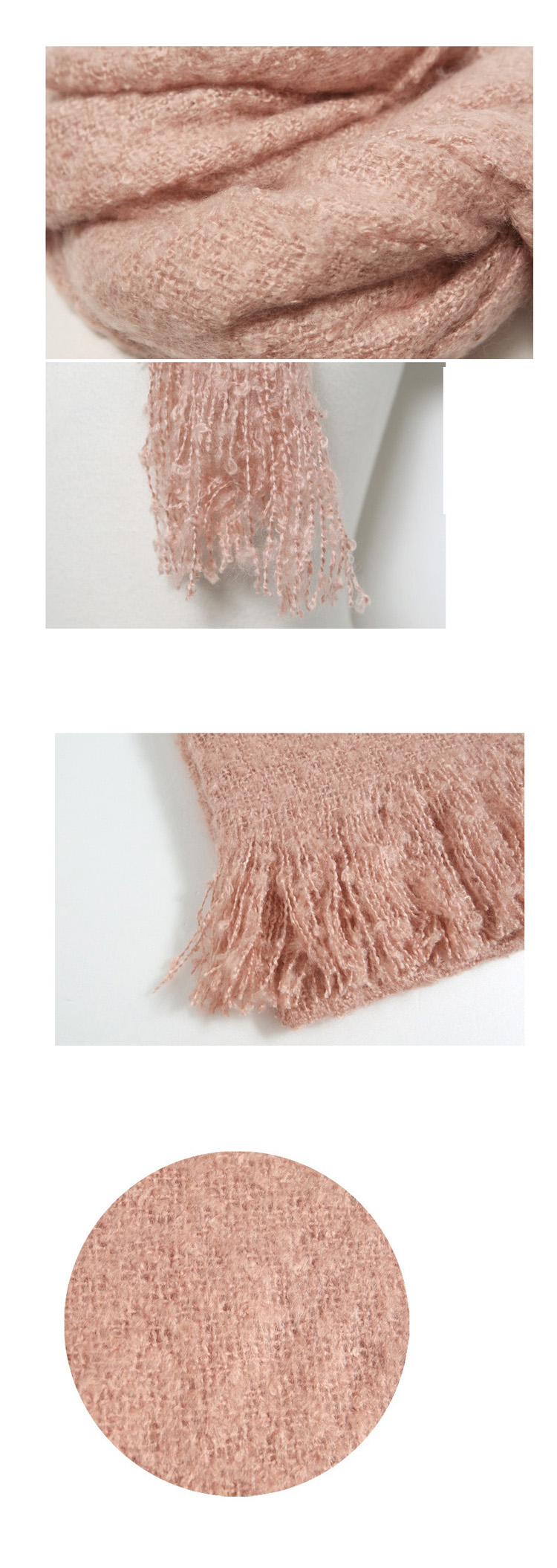 Hollow fringed scarf shawl for women 