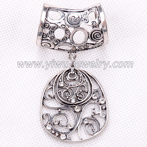 Rhinestone scarf jewelry rings