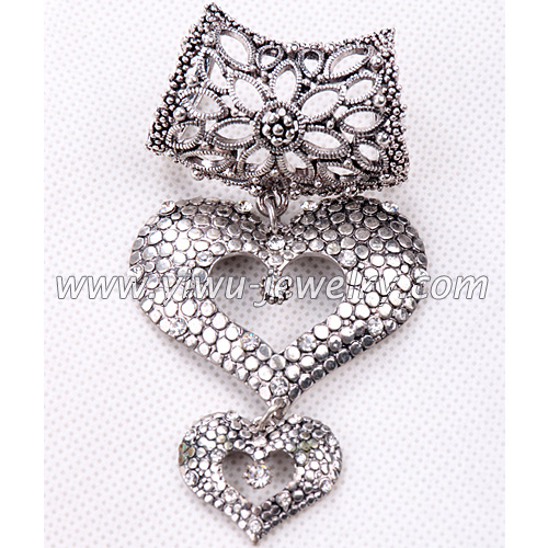 Heart shaped necklace parts and accessory 