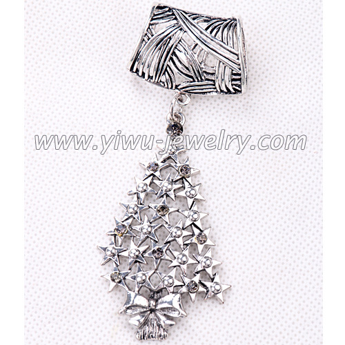 Christmas star metal pendant scarf accessories