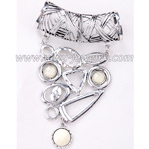 Zinc alloy scarf pendant sets 