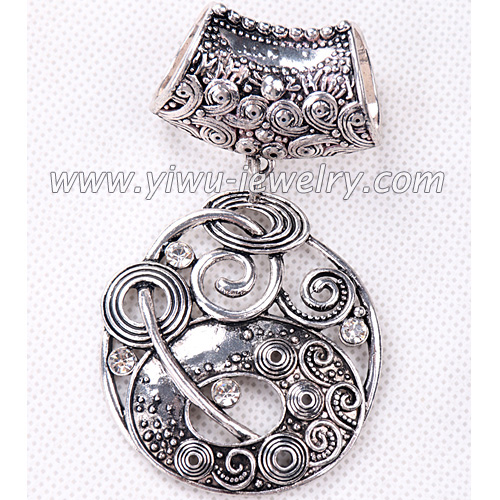 Rhinestone pendant charm scarf accessories 