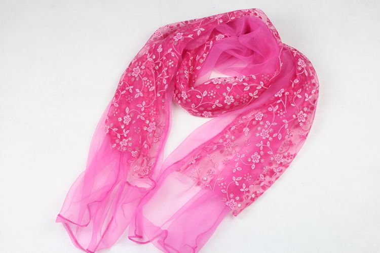 Floral stitching scarves scarf shawl 