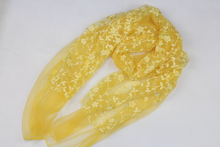 Floral stitching scarves scarf shawl 