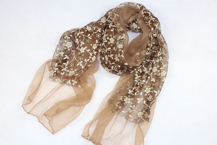 Floral stitching scarves scarf shawl 
