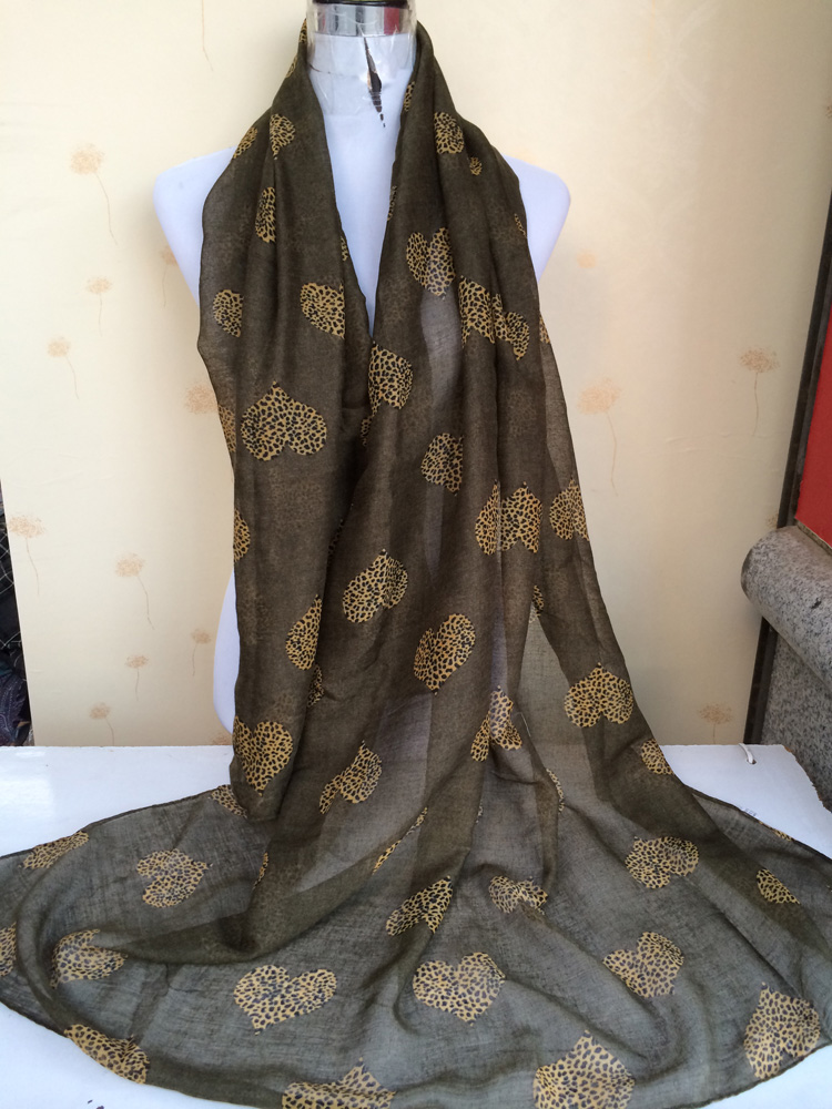 Love leopard dot pattern scarf wholesale 