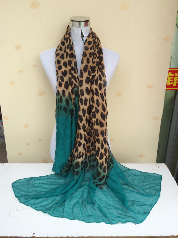 Leopard splicing sexy women scarf wholesale scarves 