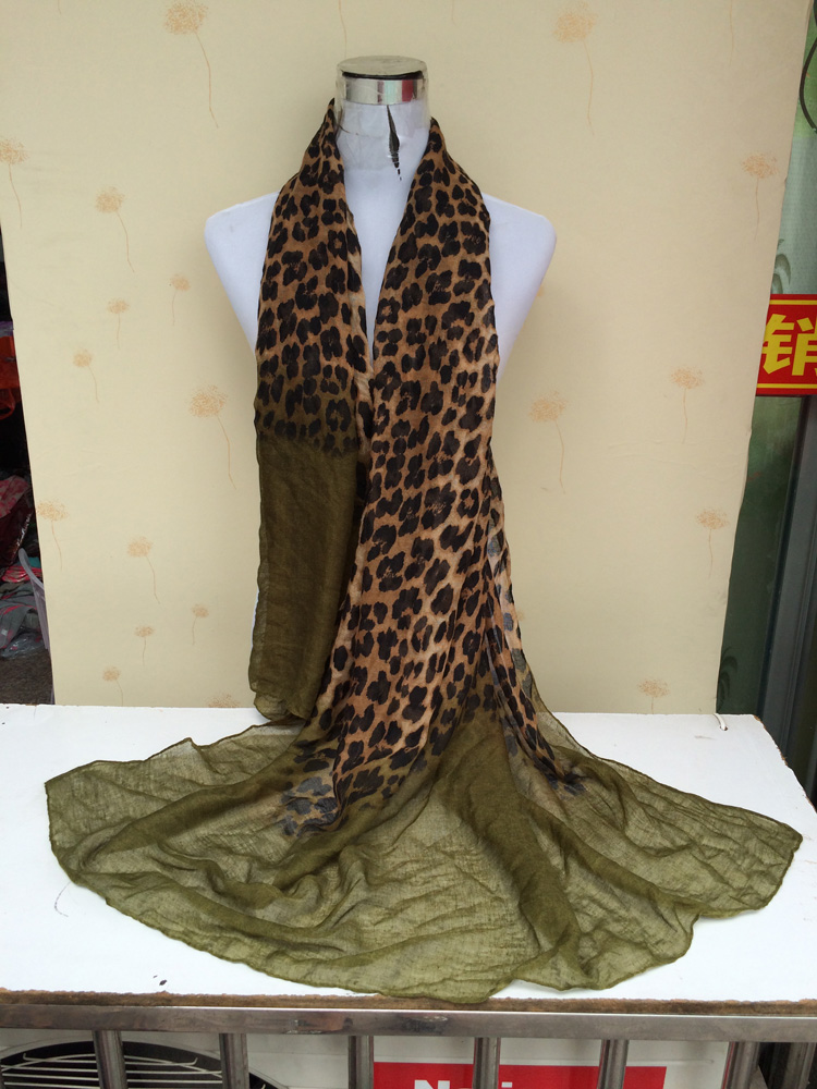 Leopard splicing sexy women scarf wholesale scarves 