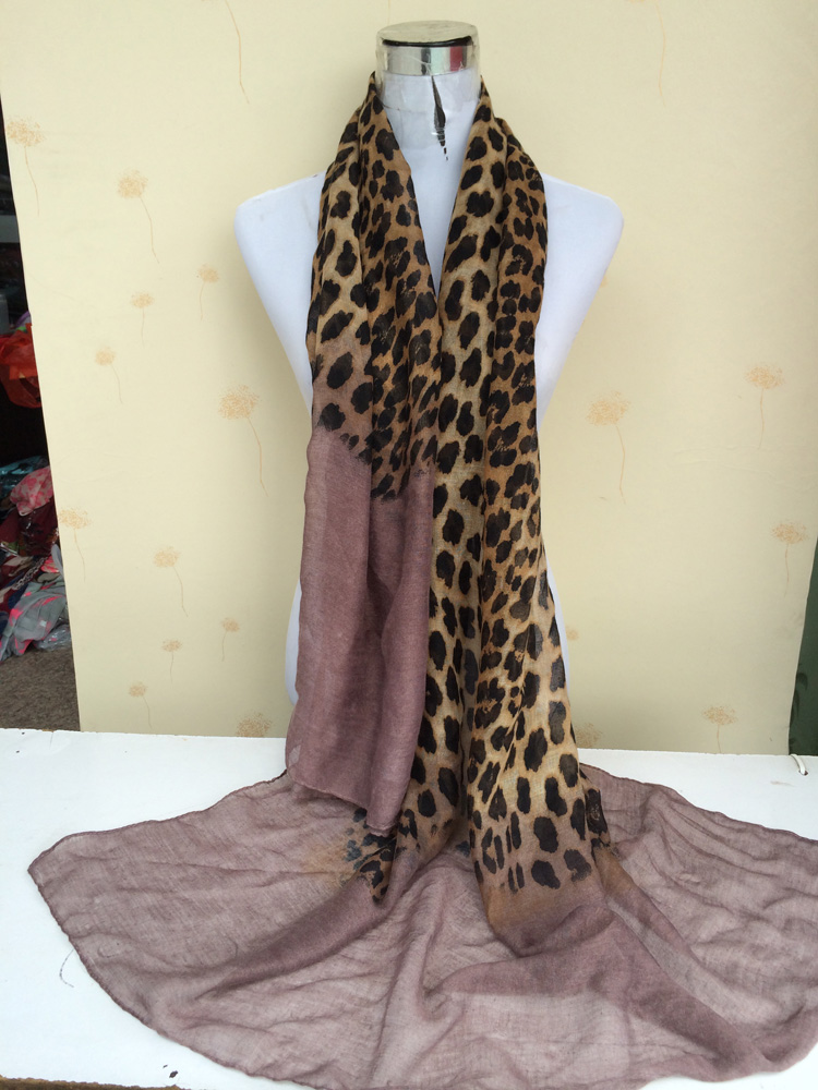 Leopard splicing sexy women scarf wholesale scarves 