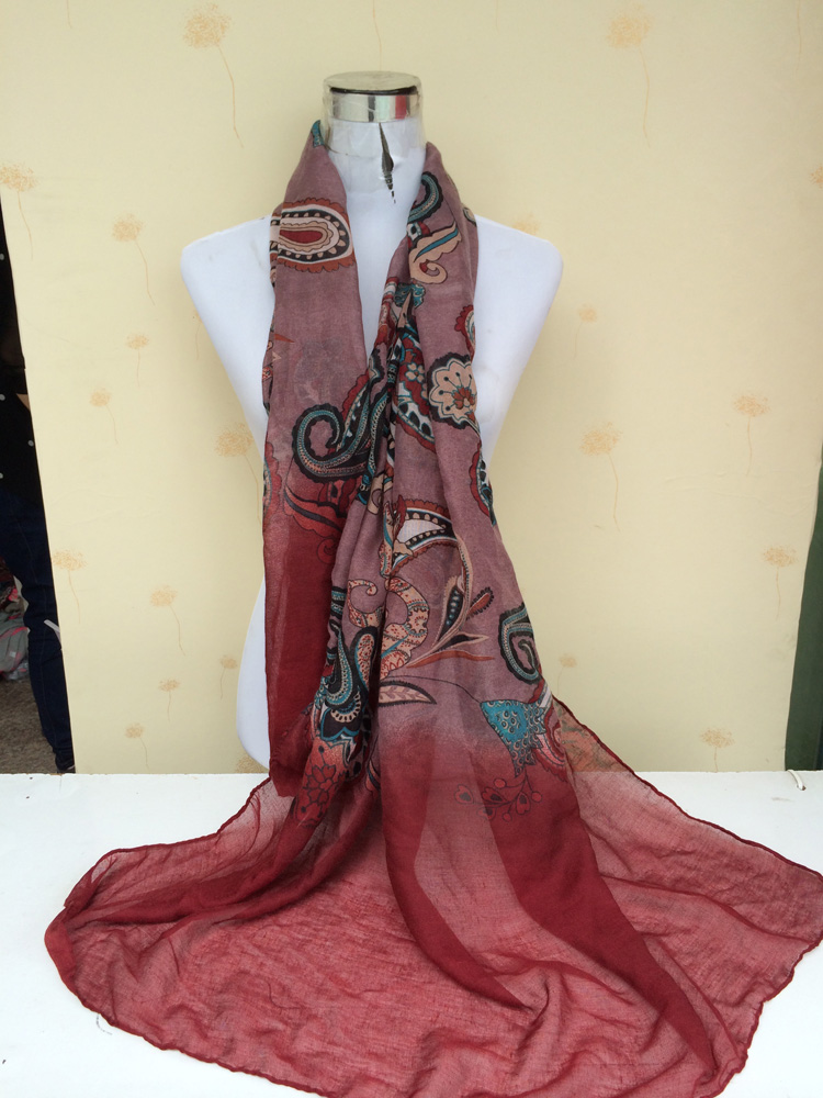 European flowers stitching scarves wholesale