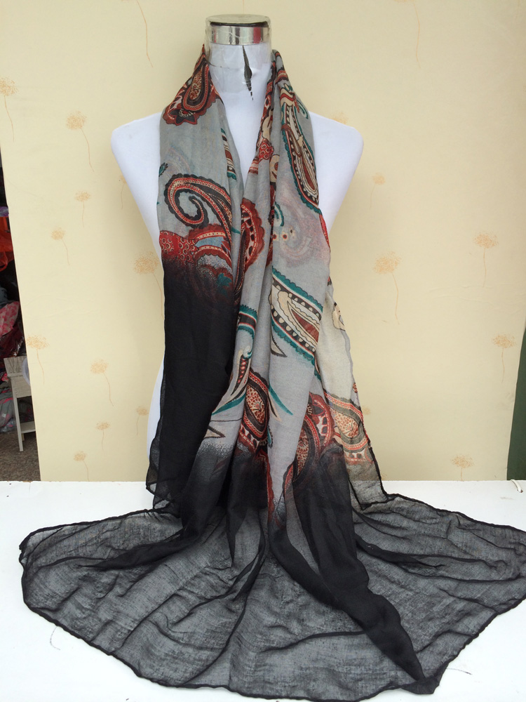 European flowers stitching scarves wholesale