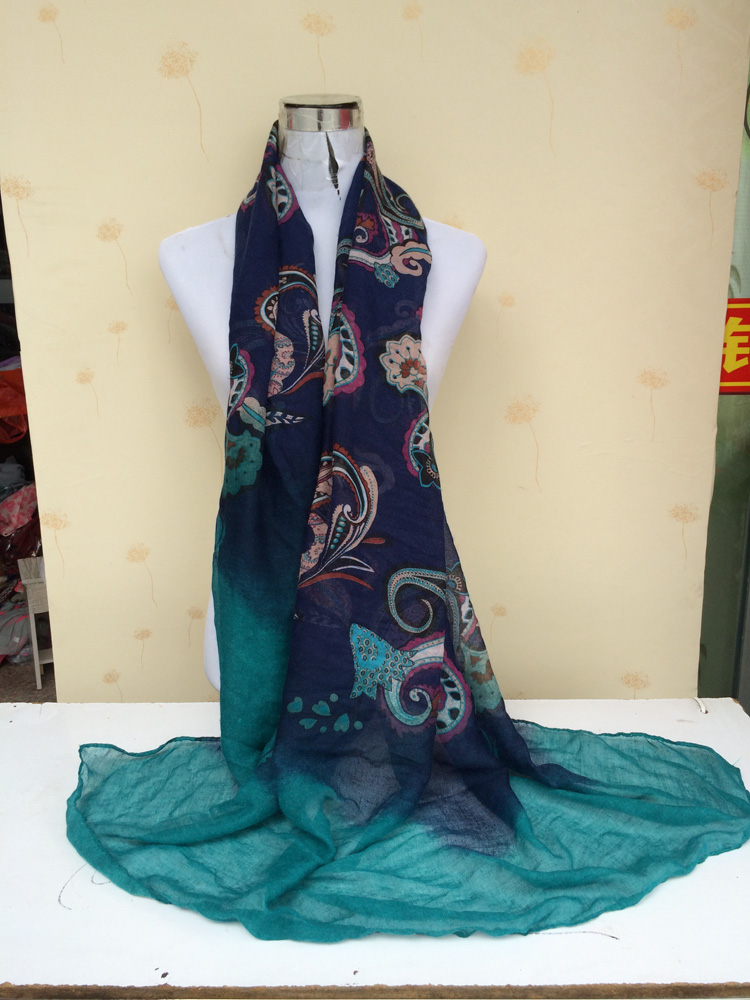 European flowers stitching scarves wholesale