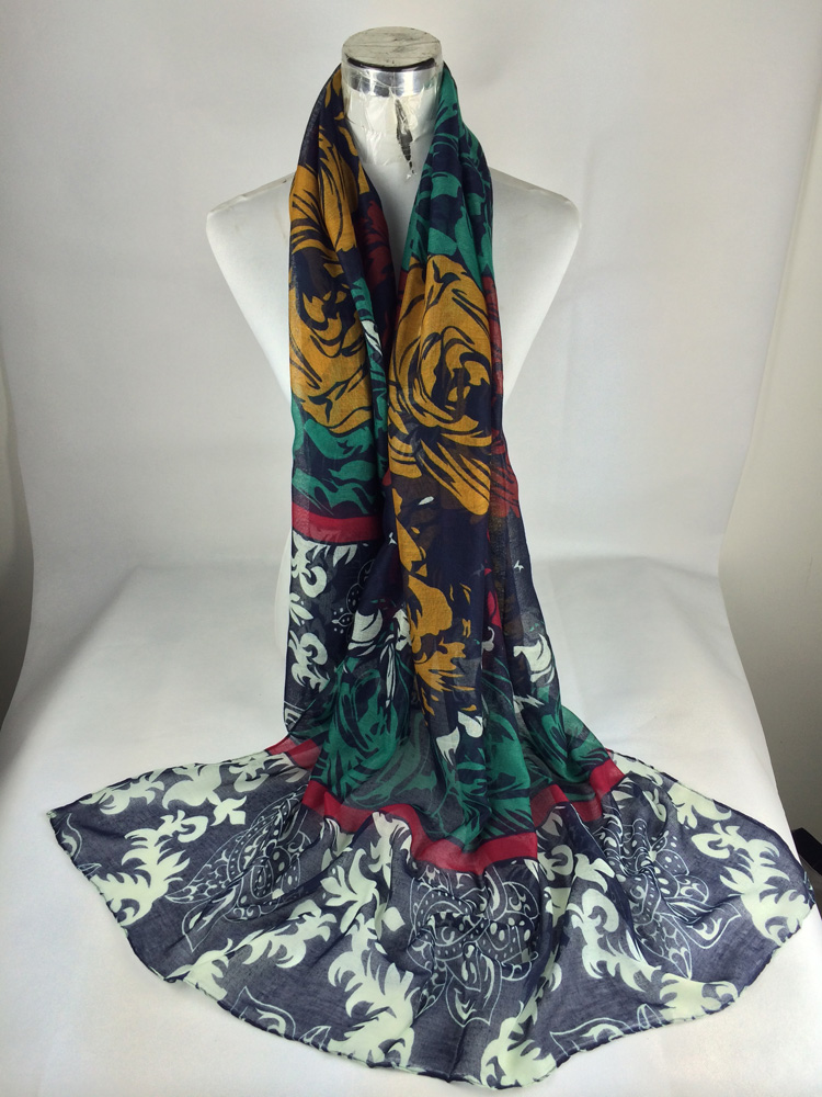 Women rose cashews wholesale scarves 
