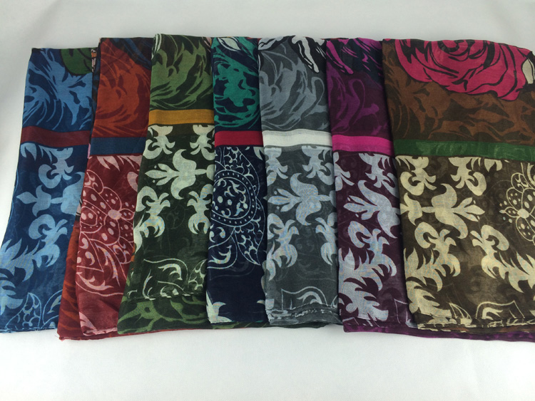 Women rose cashews wholesale scarves 